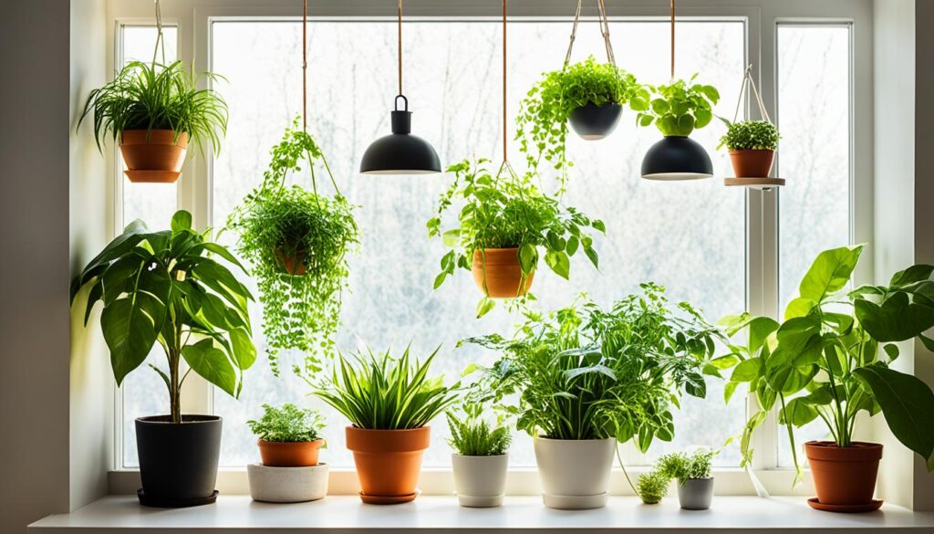 indoor hanging plants spot selection